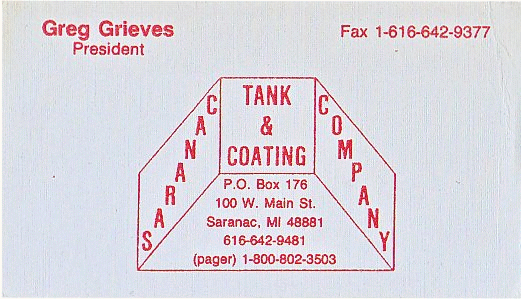 Saranac Tanks